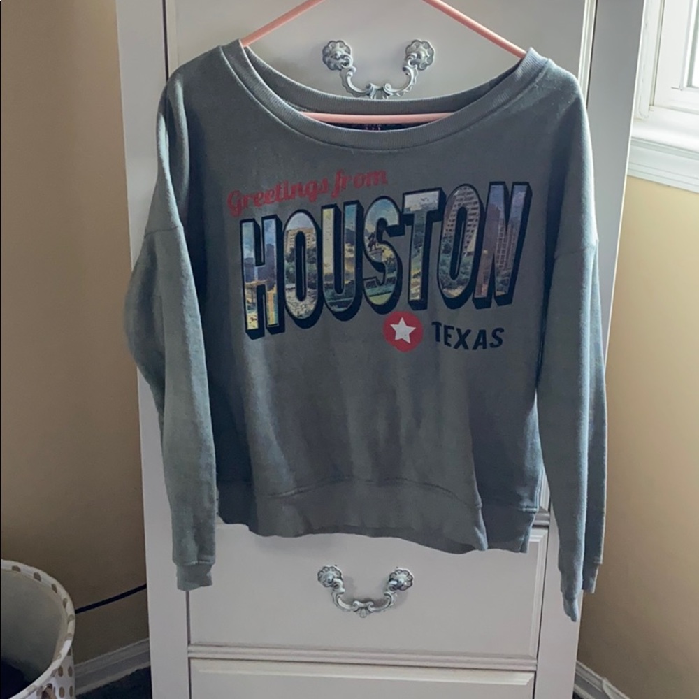 greetings from houston texas sweatshirt
